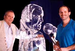 ice portrait of Bruce Williams