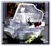 Ice sculpture honoring Liberace