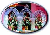 Triple Grand Arch Wedding Ice Sculpture